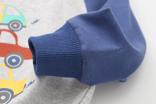 Suéter Infantil de Algodón y Lana con Estampado de Auto para Otoño e Invierno - Image 6