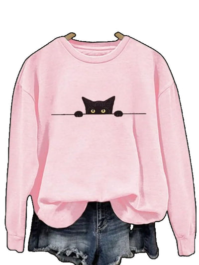 Blusa Suelta de Manga Larga con Diseño Estampado - Image 5