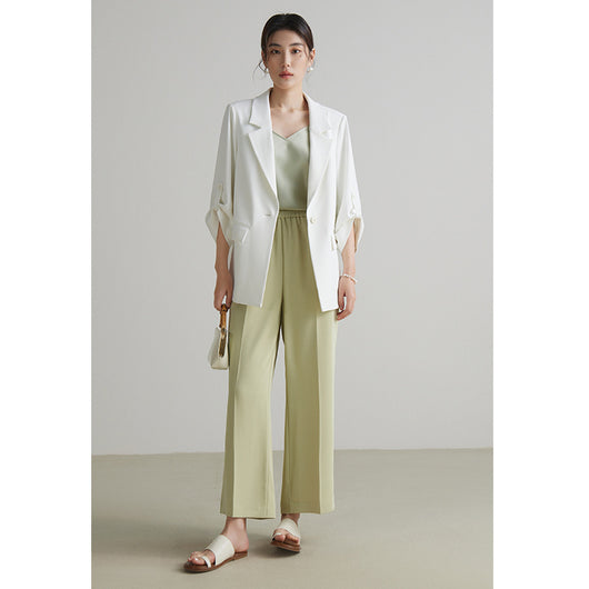 Pantalones Rectos Casuales Talla Grande para Mujer - Conjunto Versátil Perfecto - Image 3