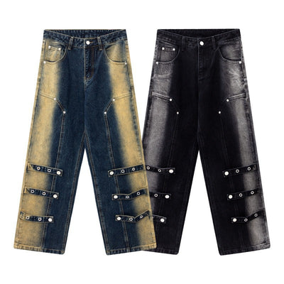Jeans Unisex Estilo Urbano American Monkey Wash
