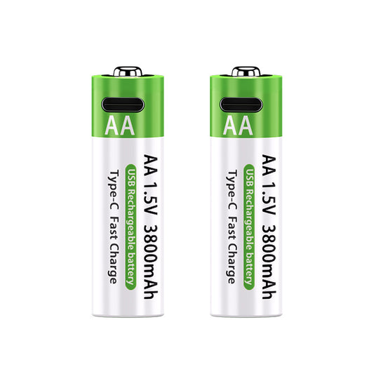 Batería Recargable No 5 de Litio 15V Carga Rápida USB-C AA 3800mAh - Image 2