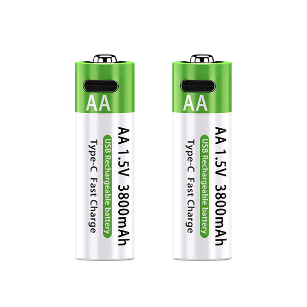 Batería Recargable No 5 de Litio 15V Carga Rápida USB-C AA 3800mAh - Image 2