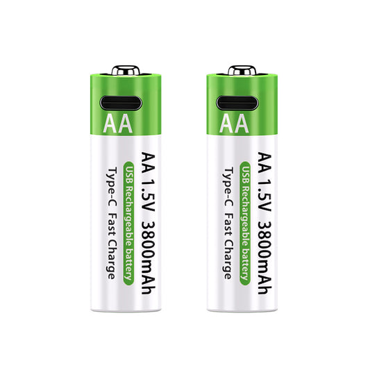 Batería Recargable No 5 de Litio 15V Carga Rápida USB-C AA 3800mAh - Image 2