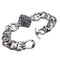 Thai Plateado Aggressive Men's Bracelet Pattern 20cm