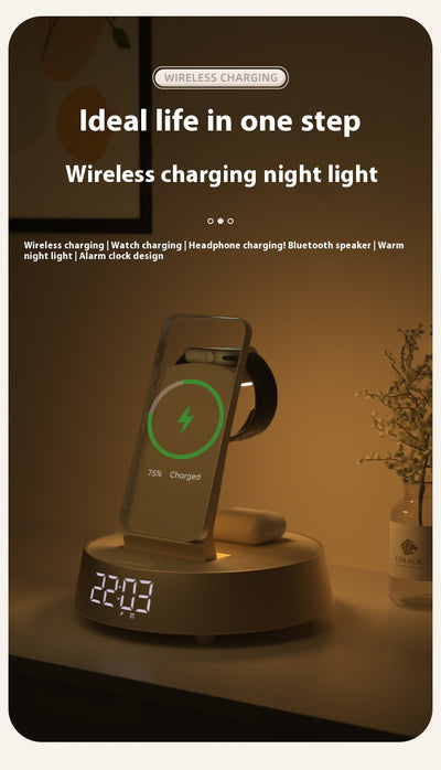 Reloj Despertador Inteligente con Altavoz Bluetooth y Auriculares Inalámbricos - Image 9