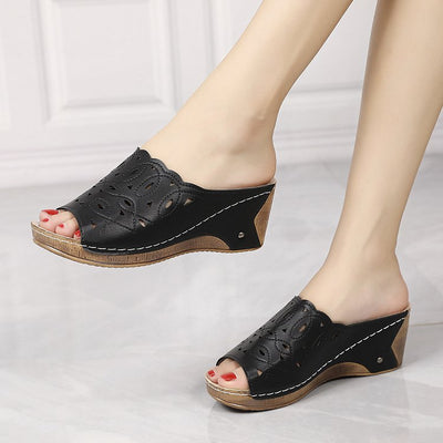 Sandalia Cuña Slip-On con Punta Abierta para Mujer - Image 22