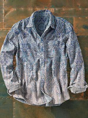 Camisa Retro de Manga Larga para Hombre - Image 61