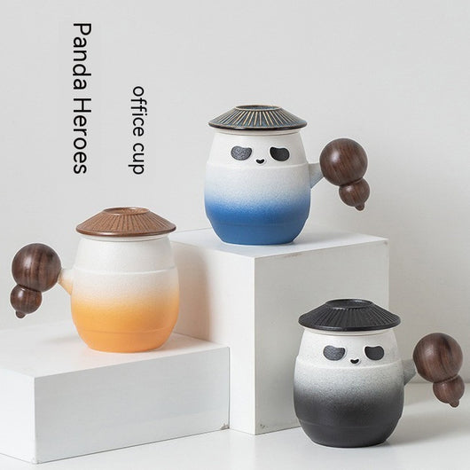 Taza Térmica Panda Hero con Tapa - Vaso para Agua y Bebidas - Image 3