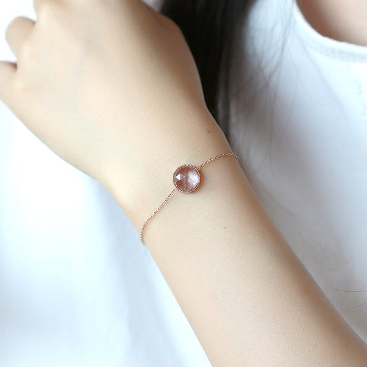 Pulsera de Amatista Natural Elegante y Versátil