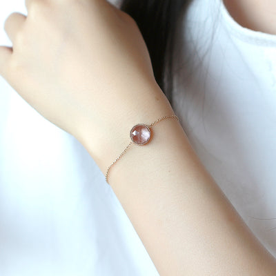 Pulsera de Amatista Natural Elegante y Versátil