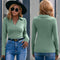 Blusa Slim Gola V Manga Longa Kenji - Peça Básica Essencial