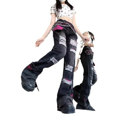 Jeans Flare Rotos con Diseño Desenfadado y Toque Chic - Image 5