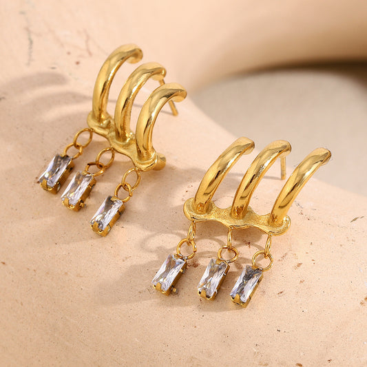 Aretes de Diseño Único y Estilo Exagerado para Moda Ins