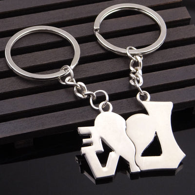 Llavero de Metal para Parejas - Regalo Día de San Valentín con Carta de Amor - Image 4
