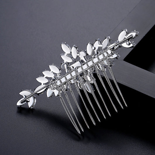 Peineta de Plata S925 con Moissanita - Accesorio Nupcial de Lujo - Image 8