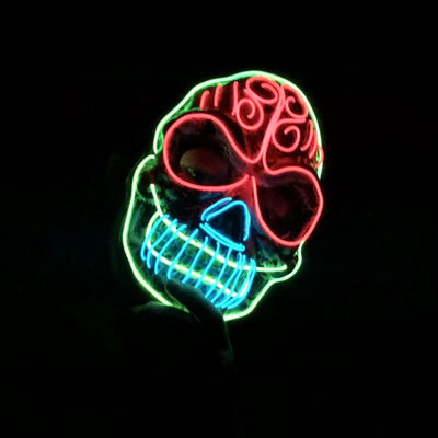 Máscara Calavera LED Brillante para Halloween - Image 11