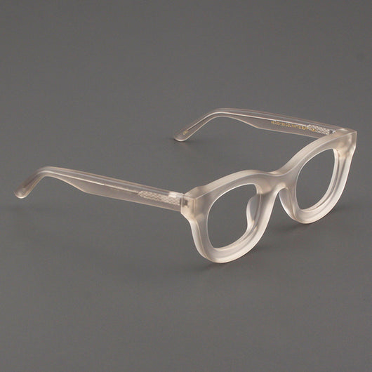 Gafas Cuadradas Retro con Marco Grueso Negro Mate y Bordes Anchos - Image 7