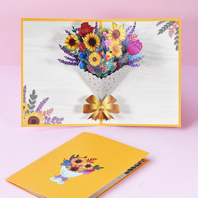 Tarjeta de Felicitación Tridimensional Artesanal con Relieve - Image 12