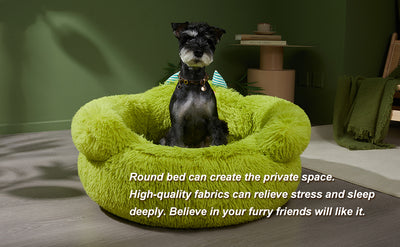 Cama Donut Acogedora para Perros y Gatos Pequeños - Diseño Suave con Borde Elevado - Image 11