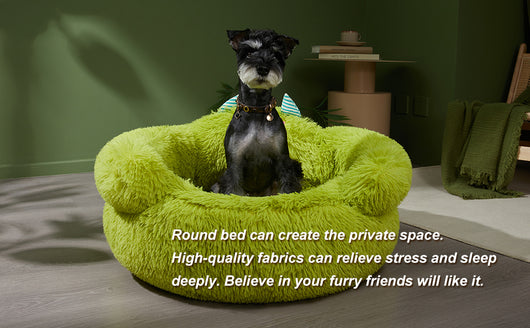 Cama Donut Acogedora para Perros y Gatos Pequeños - Diseño Suave con Borde Elevado - Image 11