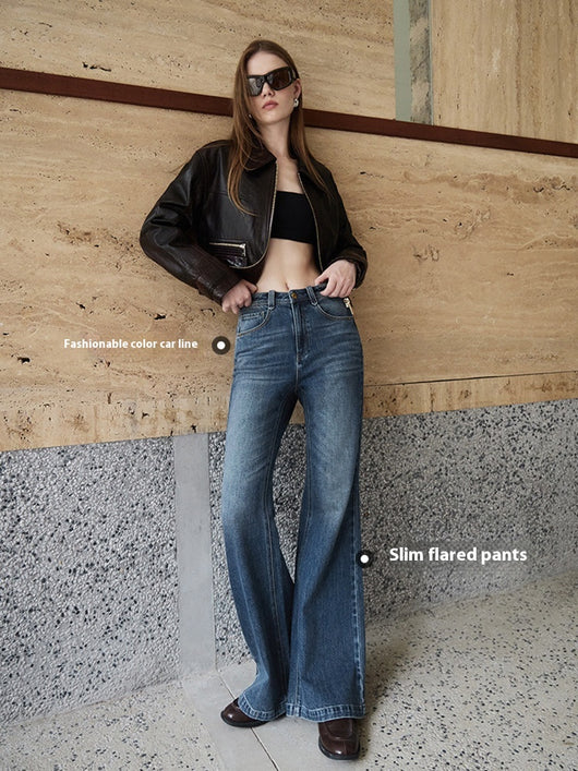 Jeans Skinny Retro Cintura Alta Elástico Tencel - Image 12
