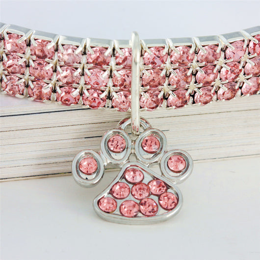 Collar de Diamantes para Mascotas - Joya Elástica Multicolor para Gatos y Perros - Image 3