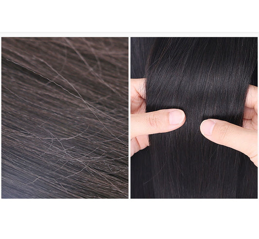 Juego de Pelucas Cabello Natural Voluminoso para Hombre - Image 2
