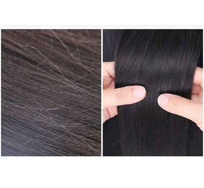 Juego de Pelucas Cabello Natural Voluminoso para Hombre - Image 2