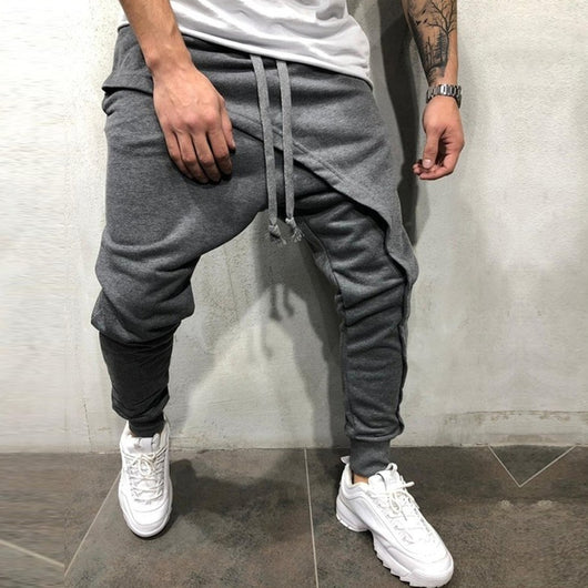 Pantalones Joggers Multicapa Hip-Hop con Cordón Ajustable