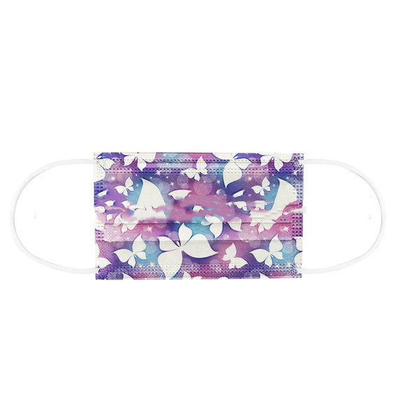 Mascarilla Protectora Infantil Desechable con Diseño Tie-dye