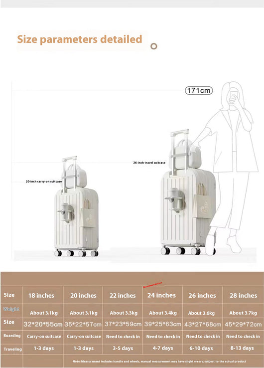 Maleta Compacta con Contraseña - Trolley Ligero y Resistente - Image 17