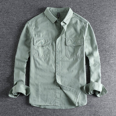 Camisa Overol Manga Larga con Diseño Moderno para Hombre - Image 9