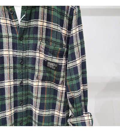 Camisa de Cuadros Verde en Algodón con Manga Larga - Image 12