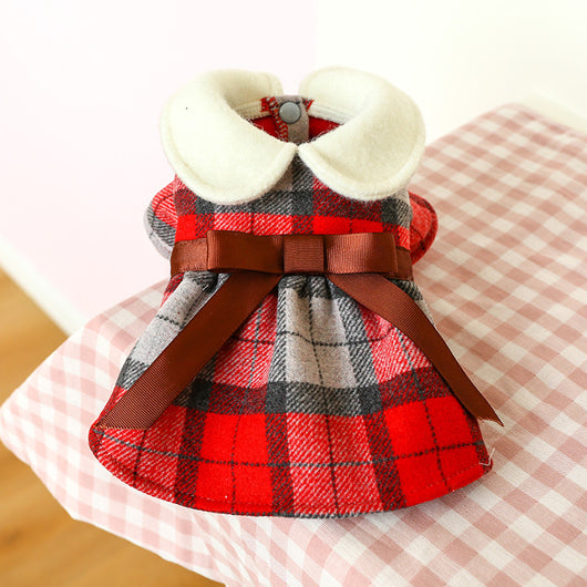 Conjunto de Muñecas Princesa Estudiante con Cuello Tartán Cálido - Image 5