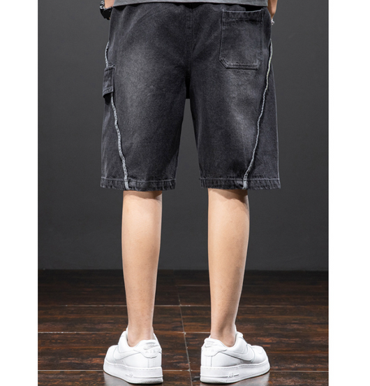 Shorts Denim Sueltos Rectos Versátiles para Hombre - Image 8