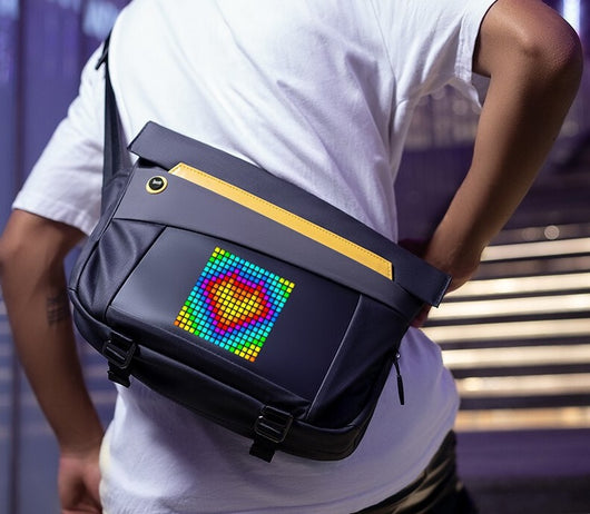 Bolsa Diagonal de Protección para Tablet con Diseño LED Pixel - Image 3