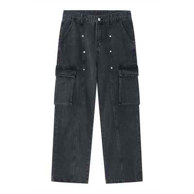 Pantalones Vaqueros Holgados Vintage Hip-hop para Hombre - Image 14