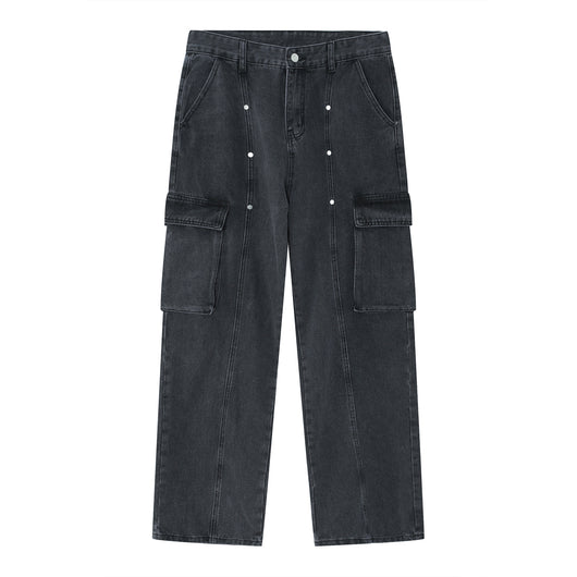 Pantalones Vaqueros Holgados Vintage Hip-hop para Hombre - Image 14