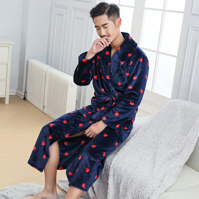 Pijama de Pareja Invierno Polar Coral Grueso - Image 3