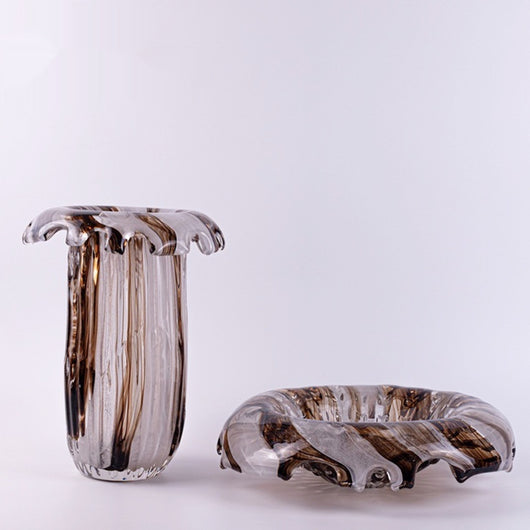 Jarrón de Cristal Fluido Lujo Italiano - Diseño Contemporáneo - Image 2