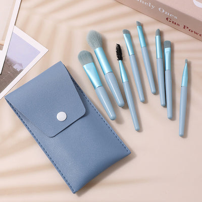 Set de 8 Brochas de Maquillaje Mini Macarons - Diseño Portátil y Profesional - Image 12