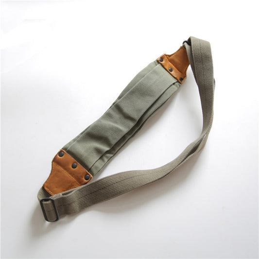 Bolsa Pecho Estilo Militar Retro Lona Desgastada - Image 2
