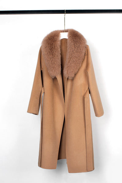 Abrigo de Lana Reversible Doble Faz con Cinturón - Corte Slim Otoño Invierno - Image 32
