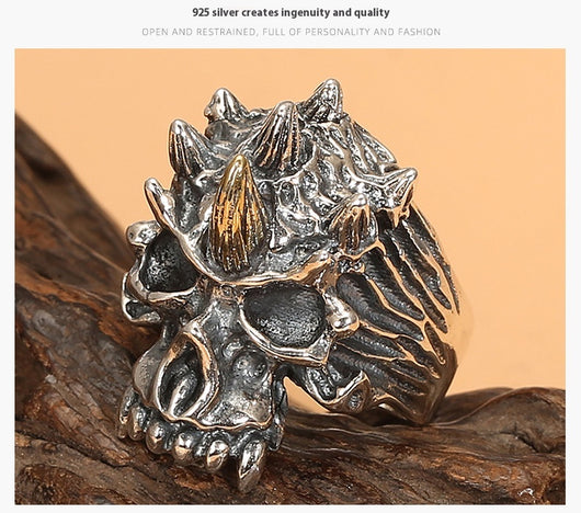 Anillo de Calavera Personalizado Abierto para Hombre - Image 6