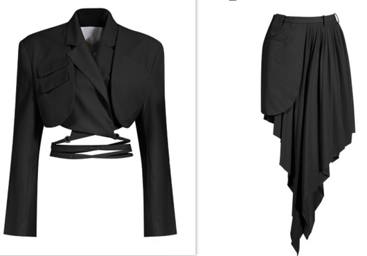 Conjunto de Falda Asimétrica con Cintura Ajustable - Estilo Street Fashion - Image 7