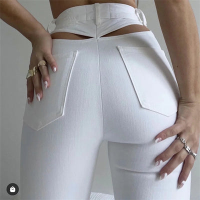 Pantalones Acampanados Calados Elegantes y Ligeros - Image 5
