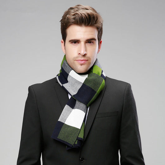 Bufanda de Cachemira a Cuadros Británicos para Hombre - Elegancia y Calidez - Image 13