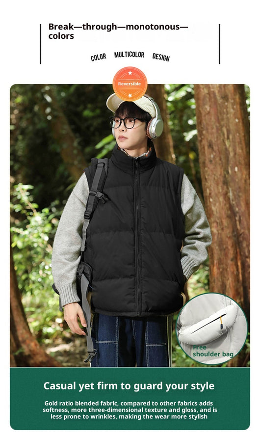 Chaleco Térmico Reversible de Algodón para Hombre y Mujer - Abrigo Invierno - Image 16