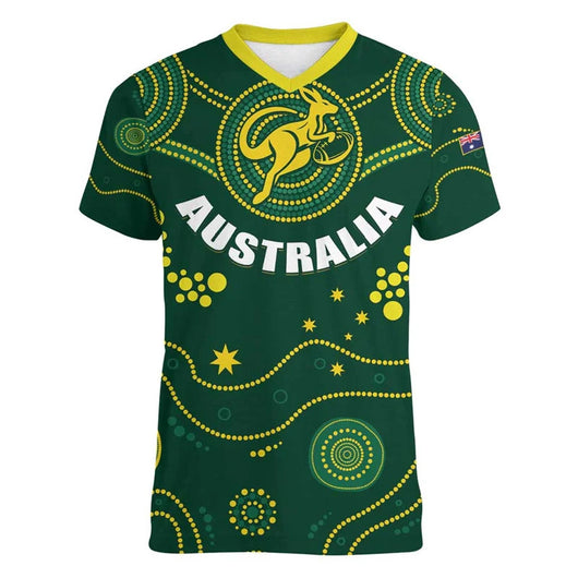 Camiseta Deportiva Infantil con Patrón de Canguro Australiano - Cuello V - Image 16