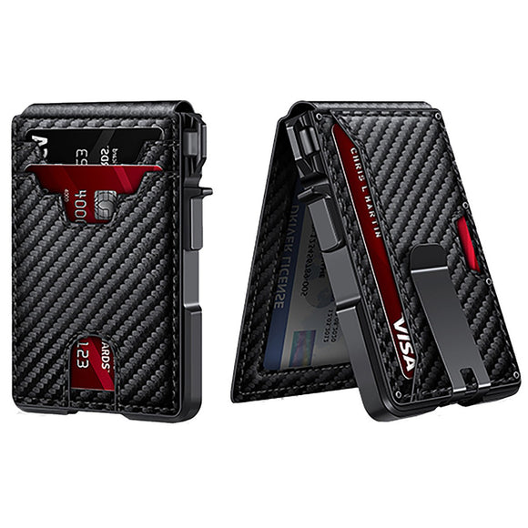 Billetera Bifold con Protección RFID y Extracción Rápida de Tarjetas
